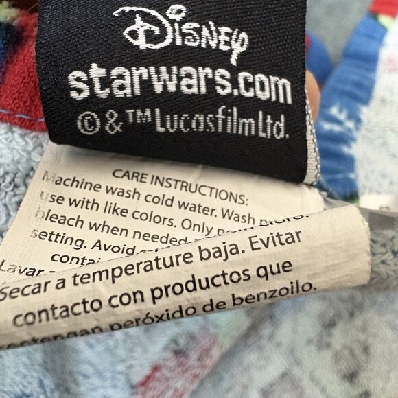 Star Wars Grogu Baby Yoda Blue Snowflake Santa Hat Christmas Hand Towel - Picture 9 of 9